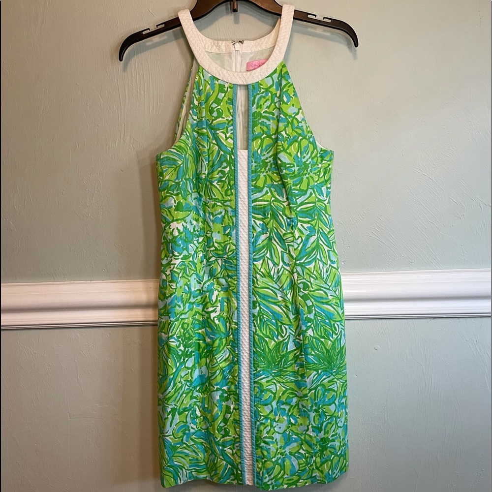 Lilly Pulitzer green shift dress